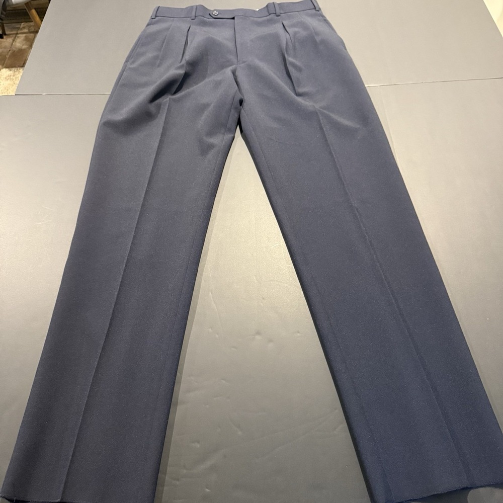 VTG 90s Falcone Men's Dress Pants - 100% Polyester - 44 Reg / W38 NWT Un-hemmed